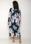 Seventy1 One Size Print Smock Maxi Dress, Navy Multi