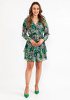 Seventy1 One Size Henna Print Mini Dress, Green
