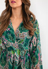 Seventy1 One Size Henna Print Mini Dress, Green