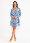Seventy1 One Size Ditsy Floral Mini Dress, Blue