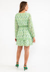 Seventy1 One Size Ditsy Floral Mini Dress, Green