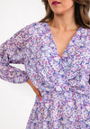 Seventy1 One Size Ditsy Floral Mini Dress, Lilac