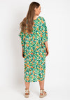 Serafina Collection One Size Abstract Knot Tunic Dress, Green Multi