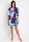 Serafina Collection Shift Mini Dress, Blue Multi