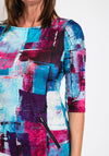 Serafina Collection Shift Mini Dress, Blue Multi