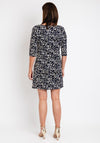 Serafina Collection Shift Spot Print Mini Dress, Navy
