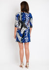 Serafina Collection Shift Spot Print Mini Dress, Blue