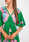The Serafina Collection Tie Dye Print Maxi Dress, Green