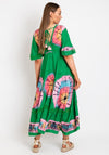 The Serafina Collection Tie Dye Print Maxi Dress, Green