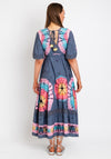 The Serafina Collection Tie Dye Print Maxi Dress, Grey
