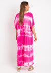Serafina Collection One Size Tie Dye Maxi Dress, Pink