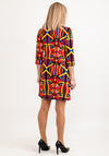Seventy1 Zip Pocket Shift Dress, Red Multi