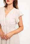 Seventy1 One Size Tiered Maxi Dress, Beige