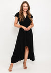 Seventy1 One Size Tiered Maxi Dress, Black
