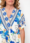 Seventy1 One Size Tropical Maxi Dress, Blue Multi