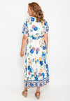 Seventy1 One Size Tropical Maxi Dress, Blue Multi