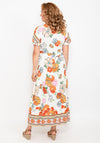 Seventy1 One Size Tropical Maxi Dress, Orange Multi