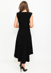 Kate Cooper Draped Waist Midi Dress, Black