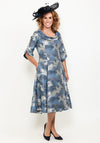 Lizabella Dress, Navy Multi