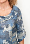 Lizabella Dress, Navy Multi