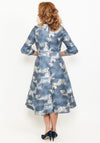 Lizabella Dress, Navy Multi