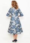 Lizabella Dress, Navy Multi