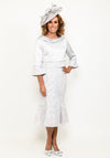 Lizabella Dress & Bolero, Blush Pink and Silver