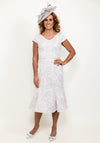 Lizabella Dress & Bolero, Blush Pink and Silver