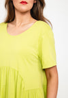 Seventy1 One Size Dome Waist Smock Maxi Dress, Lime