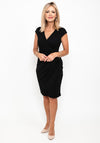 Seventy1 Ruched Waist Fitted Mini Dress, Black