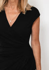 Seventy1 Ruched Waist Fitted Mini Dress, Black