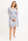 Seventy1 One Size Ditsy Floral Mini Dress, Light Blue
