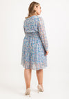 Seventy1 One Size Ditsy Floral Mini Dress, Dusty Blue