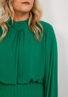 Seventy1 One Size Blouson Waist Midi Dress, Green