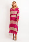Seventy1 One Size Animal Print Dress, Pink & Green