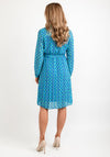 Seventy1 One Size Vibrant Print Mini Dress, Blue & Green