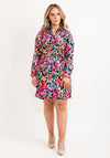 Seventy1 Bright Floral Mini Shirt Dress, Multi