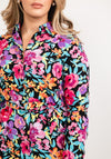 Seventy1 Bright Floral Mini Shirt Dress, Multi