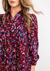 Seventy1 Printed Button Mini Smock Dress, Red Multi