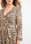 Seventy1 Glitter Leopard Print Maxi Dress, Beige
