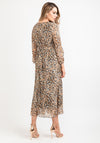 Seventy1 Glitter Leopard Print Maxi Dress, Beige