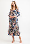 Seventy1 Bright Paisley Print Dress, Navy Multi
