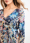 Seventy1 Bright Paisley Print Dress, Navy Multi