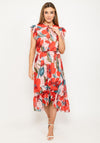 Seventy1 Poppy Floral Midi Dress, Red Multi