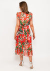 Seventy1 Tropical Floral Midi Dress, Red