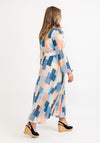 Seventy1 One Size Pastel Print Midi Dress, Blue Multi
