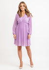 Seventy1 One Size Pleated Mini Dress, Lilac
