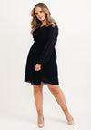 Seventy1 One Size Pleated Mini Dress, Navy