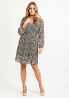 Seventy1 One Size Pleated Mini Dress, Leopard Print