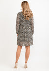 Seventy1 One Size Pleated Mini Dress, Leopard Print
